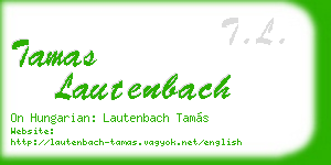 tamas lautenbach business card